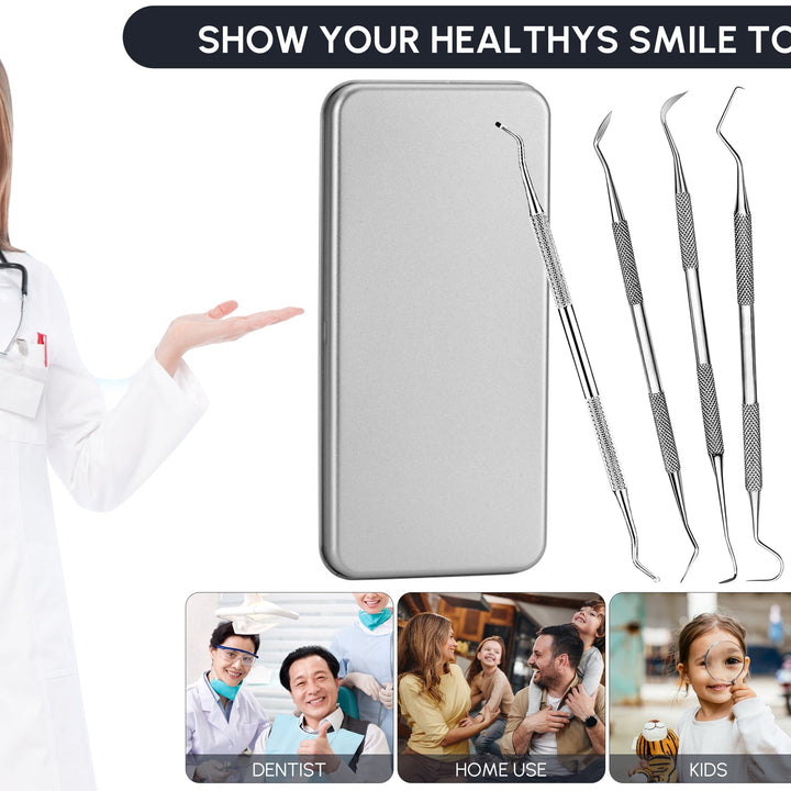 Dental Tools 7 Pack Stainless Steel Professional Dental Pick Tools Kit