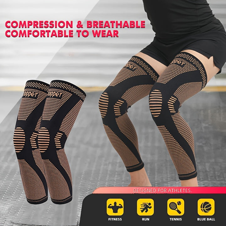 Pack Copper Compression Knee Sleeves
