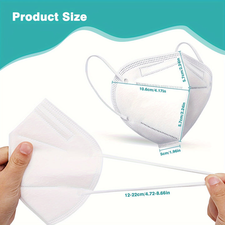 50pcs KN95 Mask 5-Layer