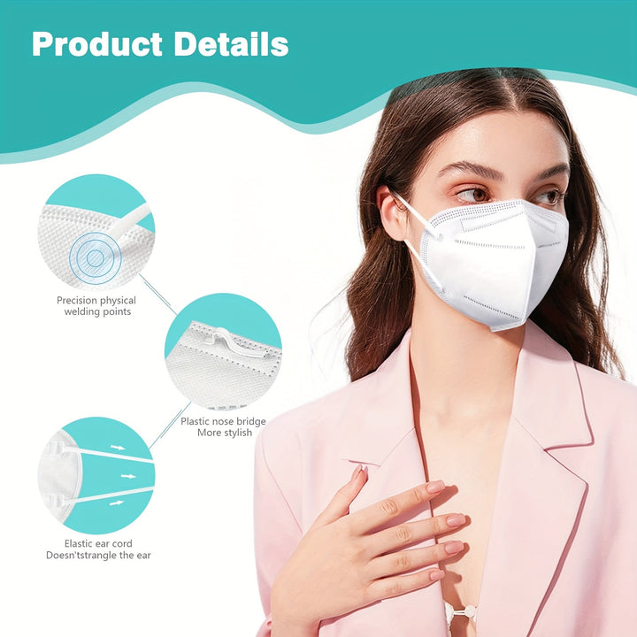 50pcs KN95 Mask 5-Layer