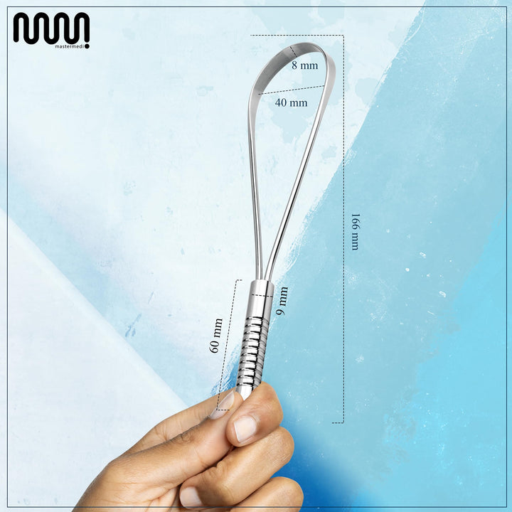 Tongue Scraper for Adults with Multicolor Travel Cases (2 Pack), 100% Stainless Steel, Reduce Bad Breath, Tongue Scrubber, Easy to Use, Tongue Cleaner for Oral Care & Hygiene