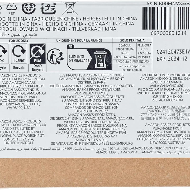 Amazon Basics 48-Pack AA Alkaline High-Performance Batteries, 1.5 Volt, 10-Year Shelf Life
