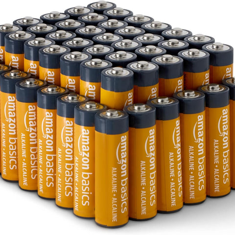 Amazon Basics 48-Pack AA Alkaline High-Performance Batteries, 1.5 Volt, 10-Year Shelf Life