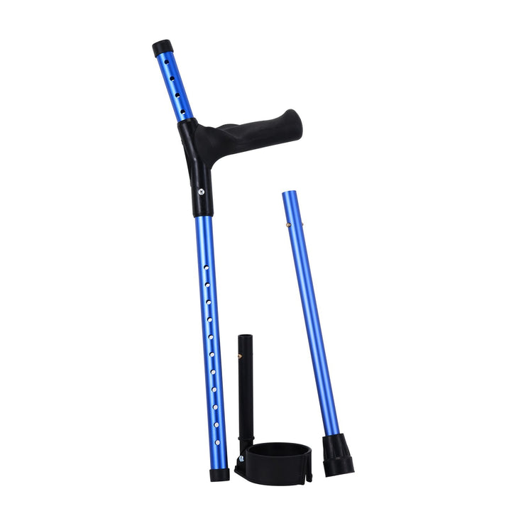 Forearm Crutches Aluminum Walking Crutches With Adjustable Height & Cuffs
