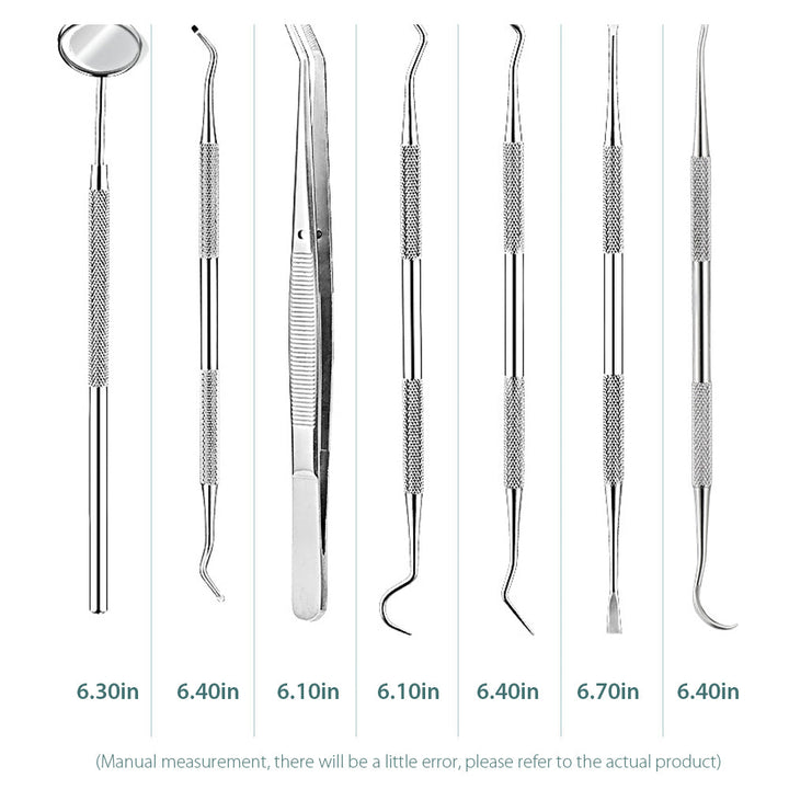 Dental Tools 7 Pack Stainless Steel Professional Dental Pick Tools Kit