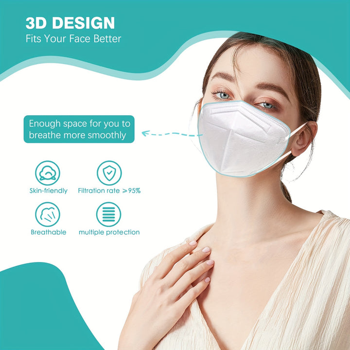 50pcs KN95 Mask 5-Layer