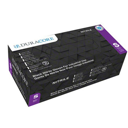 6 mil Black Nitrile Disposable Gloves S-M-L-XL