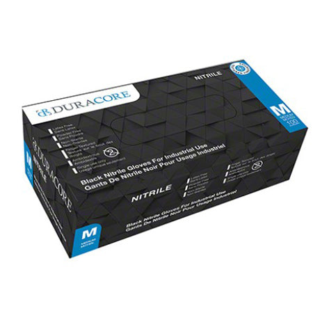 6 mil Black Nitrile Disposable Gloves S-M-L-XL