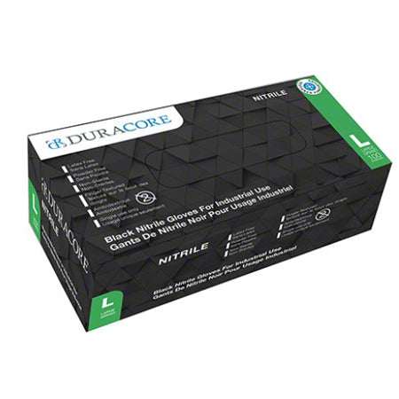 6 mil Black Nitrile Disposable Gloves S-M-L-XL