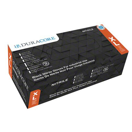 6 mil Black Nitrile Disposable Gloves S-M-L-XL