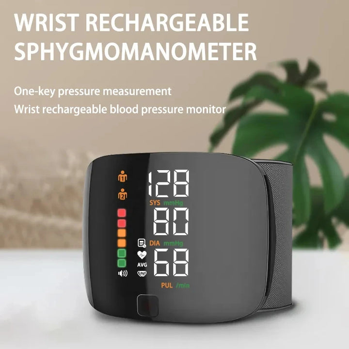 Rechargeable Wrist Blood Pressure Monitor