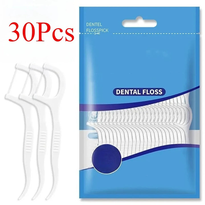 Dental Floss and Plastic Toothpicks