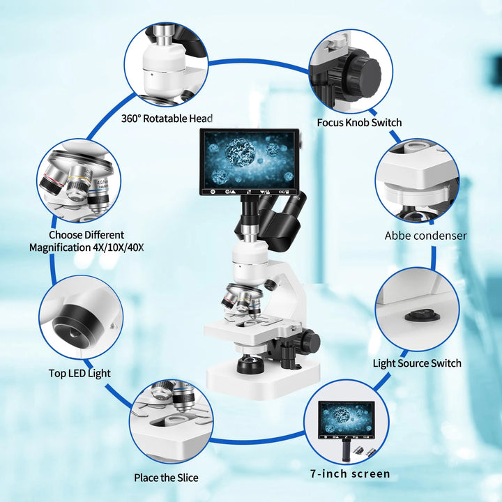 Trinocular Optical Microscope