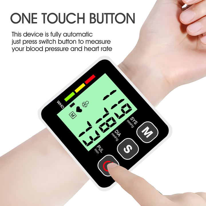 Wrist Blood Pressure Monitor LCD