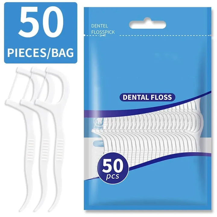 Dental Floss and Plastic Toothpicks
