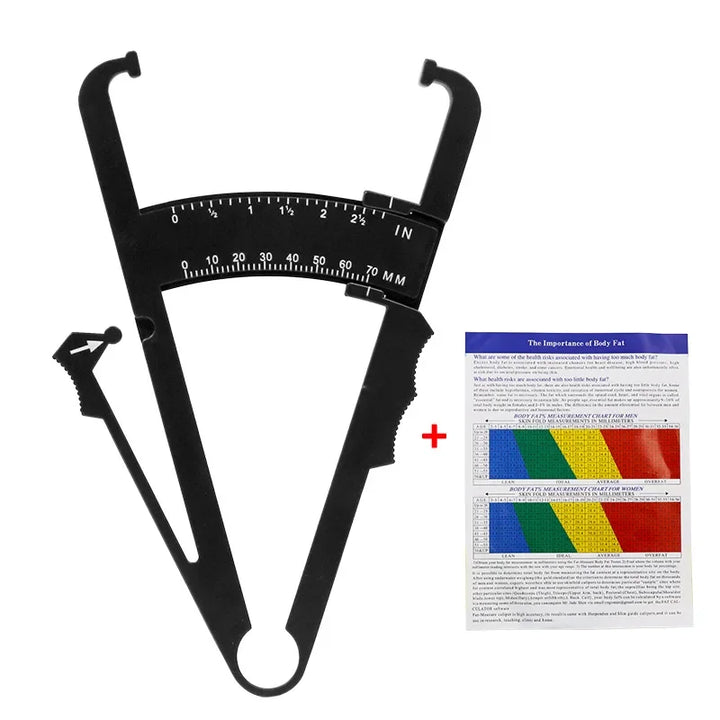 NEW Personal Body Fat Caliper Skin Analyzer Measure Charts Fitness Slim Keep Health Tester Body Fat Monitor Sebum Meter Folder