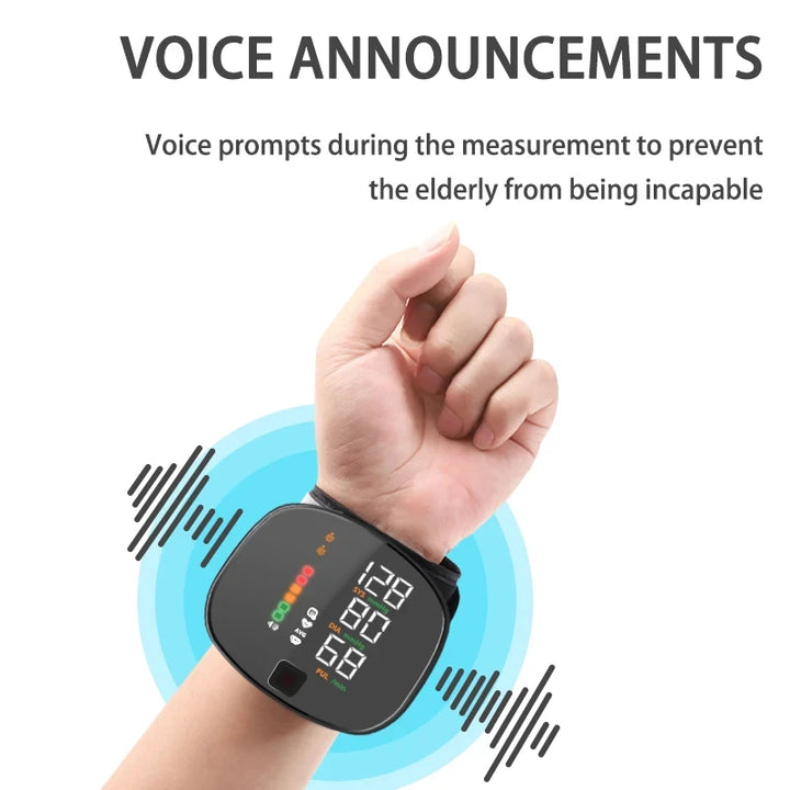 Rechargeable Wrist Blood Pressure Monitor