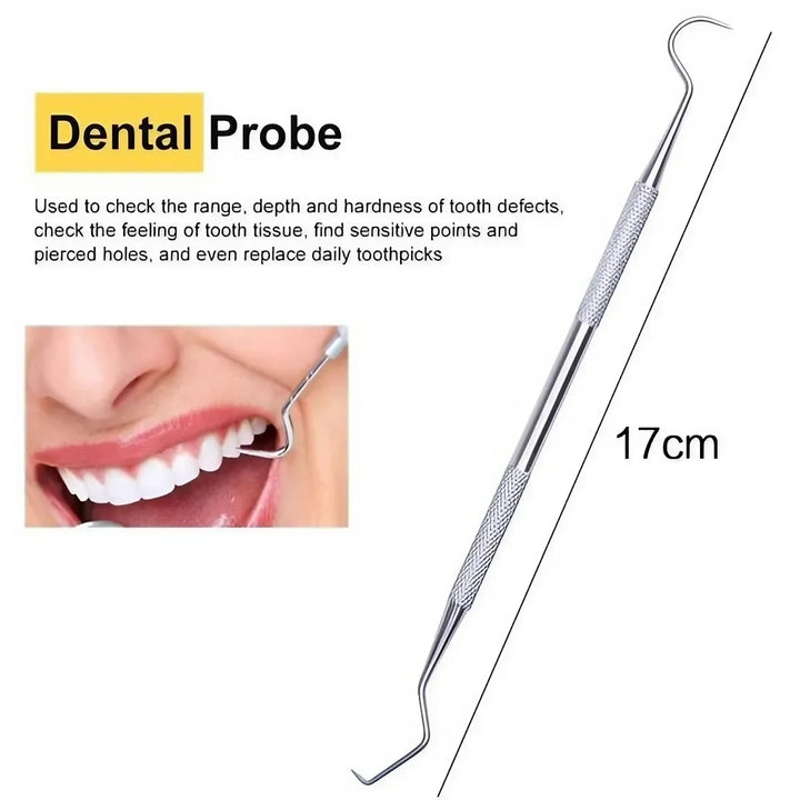 JJYY 6 Pcs/set Dental Plaque/tartar Remover Dental Professional Oral Hygiene Cleaning Set Toothpick Dental Cleaner Oral Care