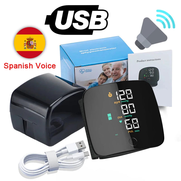 Rechargeable Wrist Blood Pressure Monitor