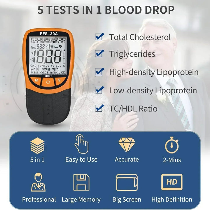 5-in-1 Blood Lipid Analyzer