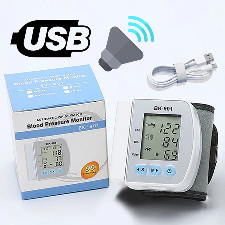 Portable Wrist Blood Pressure Monitor