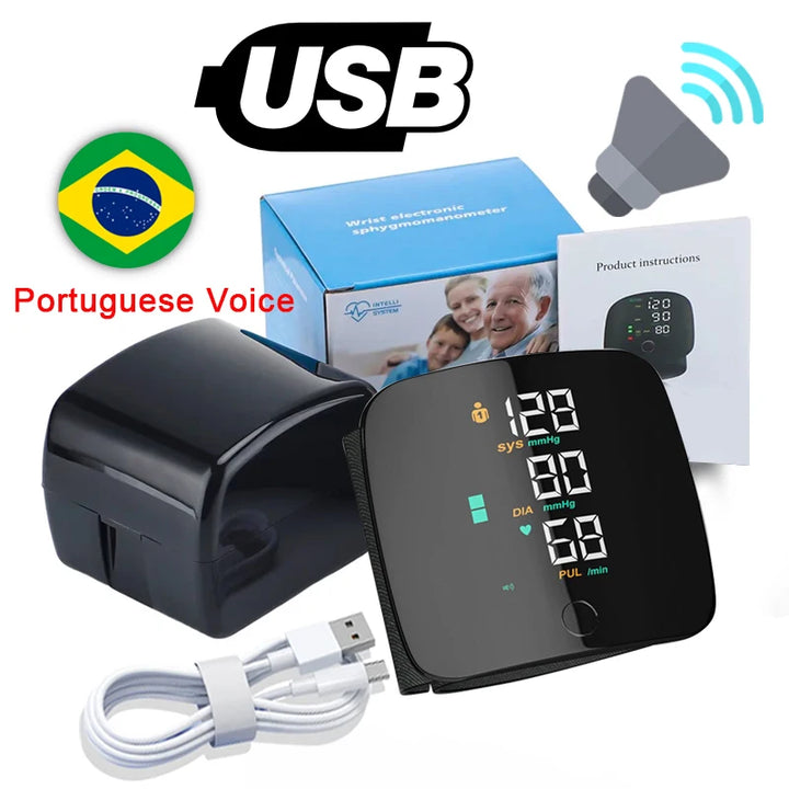 Rechargeable Wrist Blood Pressure Monitor