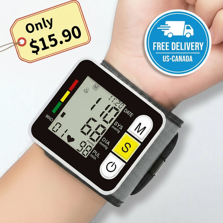 Portable Wrist Blood Pressure Monitor