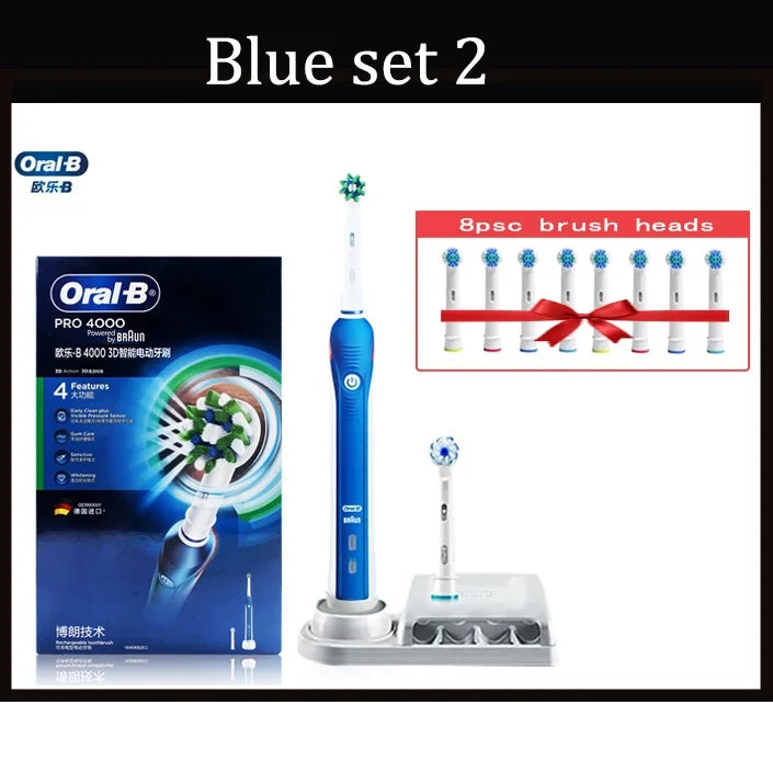 Oral B Pro 4000 Ultrasonic Toothbrush 3D