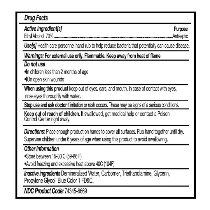 Hand Sanitizer with Pump 16.09 oz Antibacterial Gel 70%