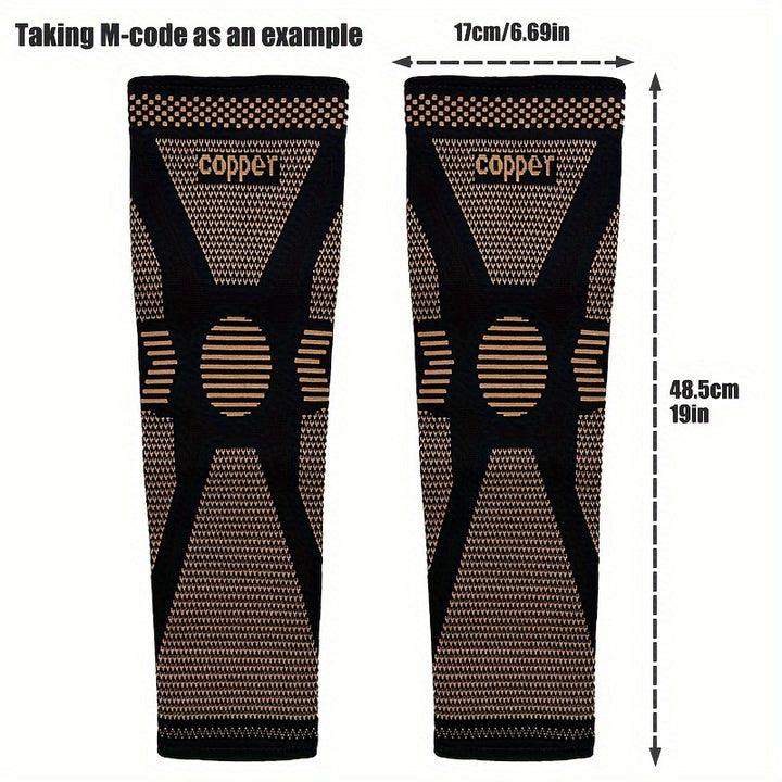 Pack Copper Compression Knee Sleeves