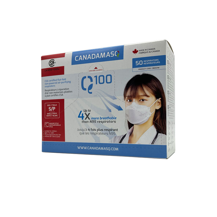 Respirator | CA-N95 Certified | Q100 - White (Box of 50)