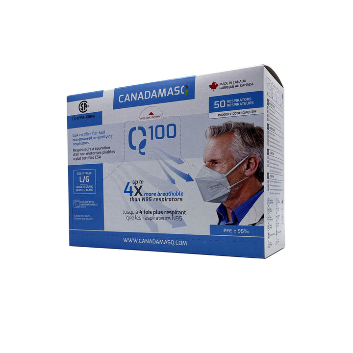 Respirator | CA-N95 Certified | Q100 - White (Box of 50)
