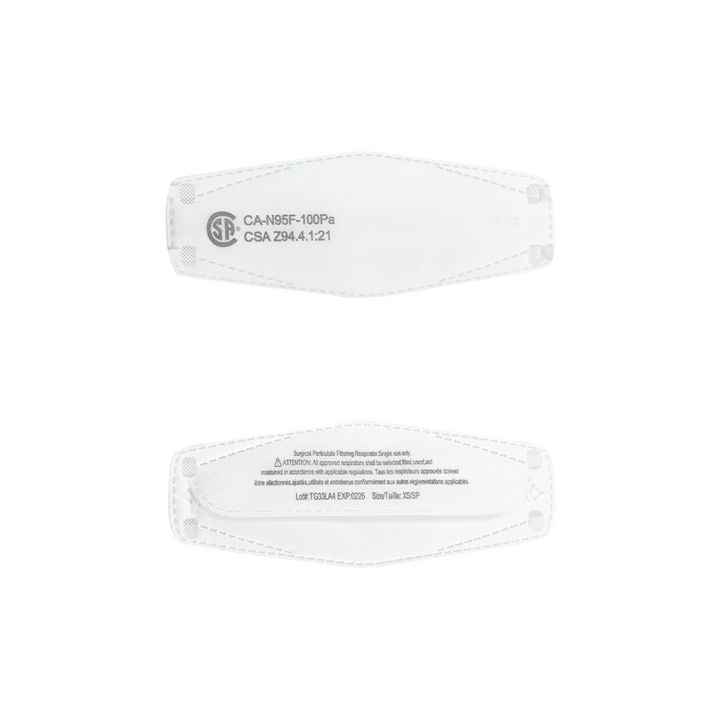 Respirator | CA-N95 Certified | Q100 - White (Pack of 10)