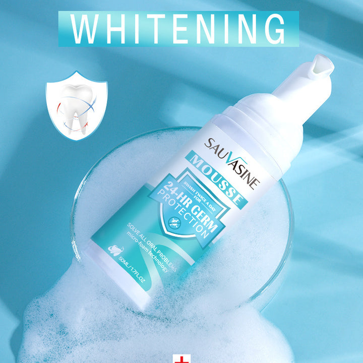 Whitening cleaning foam toothpaste